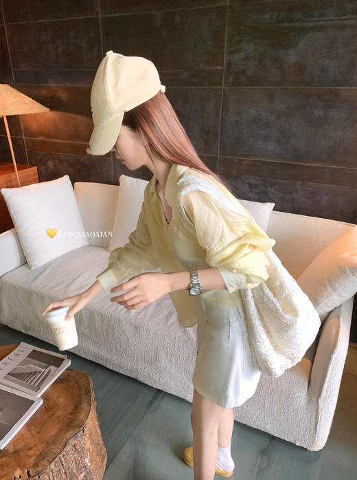 【折后再享2件88折】现货秒杀！微信打折价！2色防晒衬衫吊带背心两件套 日常189.99/件 立减60 秒杀129.99/件！！ 商品图14