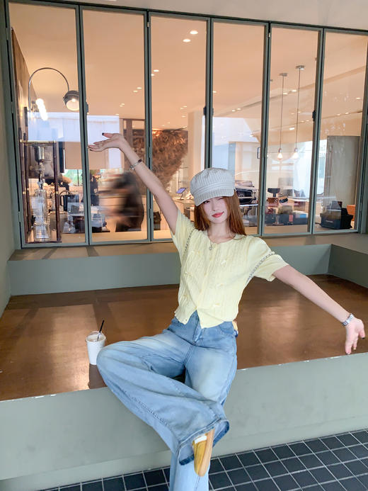 【149元任选2件】 现货！针织蝴蝶结短袖 商品图6