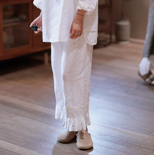 黄阿福 汉麻风琴褶衬裤 商品图1