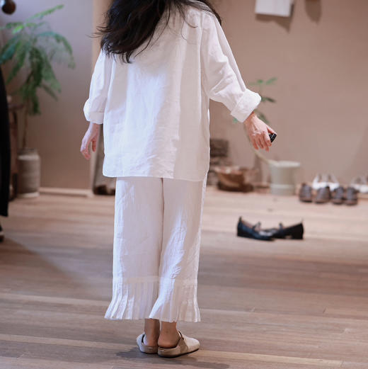 黄阿福 汉麻风琴褶衬裤 商品图2