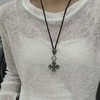 高端s925纯银大鹏鸟项链绳子男女复古多功能扣金刚杵编织吊坠挂绳 商品缩略图7