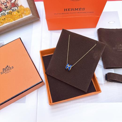 爱玛仕经典新款珐琅H项链锁骨链发 配全套包装 商品图0