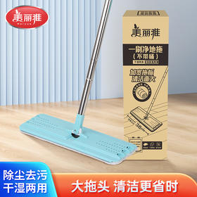 美丽雅刮水平板拖把替换布头装备件洗刷刷智享至尊乐享双鱼通用38CM