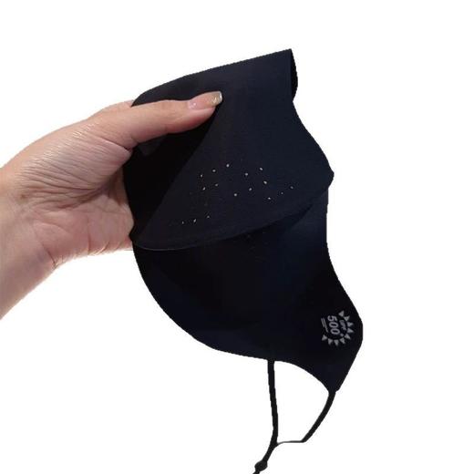 【福利！13.9抢3个】夏薄款UPF500冰丝防晒弧型无痕口罩 加大冰感透气护眼角7A抑菌防晒口罩 商品图4