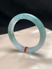 620617，51.8圈口，冰飘花正圈平安镯，小圈口窄条形，种水好，冰胶有光感 商品缩略图2