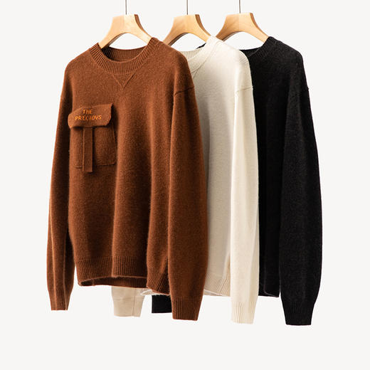 S·Y·C【意式青春】不走寻常路！100纯山羊绒加厚宽松羊绒衫CYR240186 商品图3