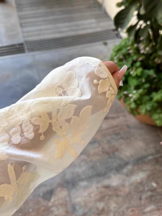 新中式蕾丝提花天丝国风盘扣轻薄防晒小衫 商品图12