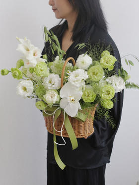 AROMELAI 花艺 鲜花花篮/花盒 私人定制艺术礼品