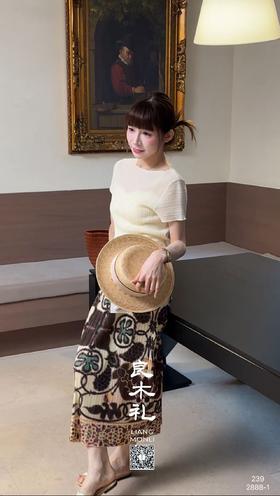 抽象图案——开衩半裙