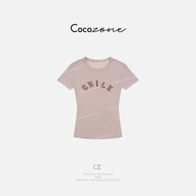 COCO ZONE 刘一一【羊毛醋酸混纺】垂坠感透气圆领T恤 CD2A1490