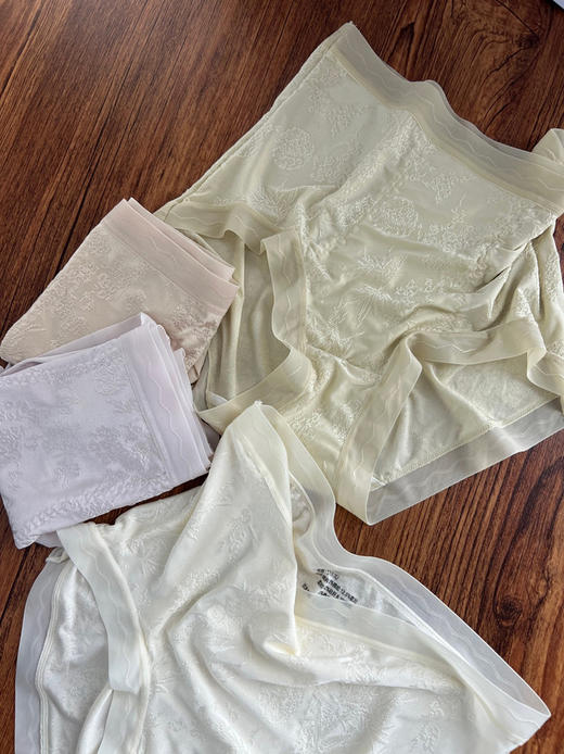 岛国订单！华+の浮雕花卉，一组4条！桑蚕丝底档10A级抑菌无痕裸感高腰内裤 商品图4