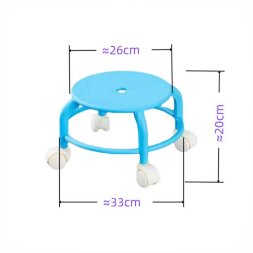 周末团19.9觅贝思·休闲轮滑矮凳家家都需要的神器可堆叠收纳不占地加厚pp材质！稳固承重200斤！顺滑脚轮设计肆无忌惮基地以后意行基地直邮 商品图8