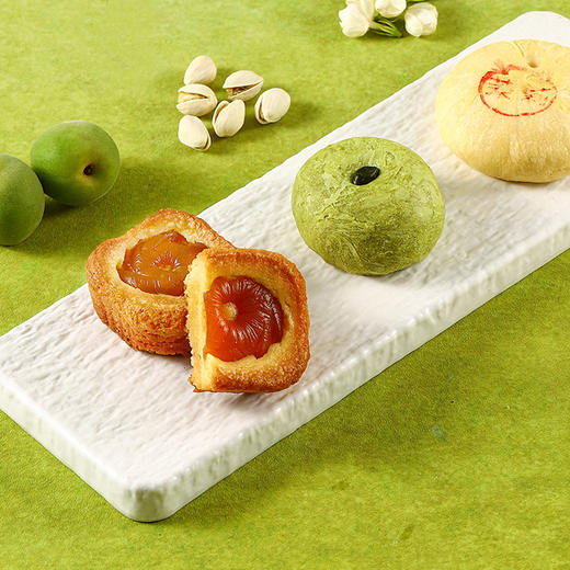 嘉华鲜花饼茉莉开心酥/茉莉青梅酥/茉莉鲜花饼礼盒清雅茉莉满口酥香多重口感递进应季花食开心一整夏 商品图4