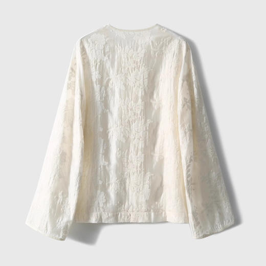 新中式蕾丝提花天丝国风盘扣轻薄防晒小衫 商品图10