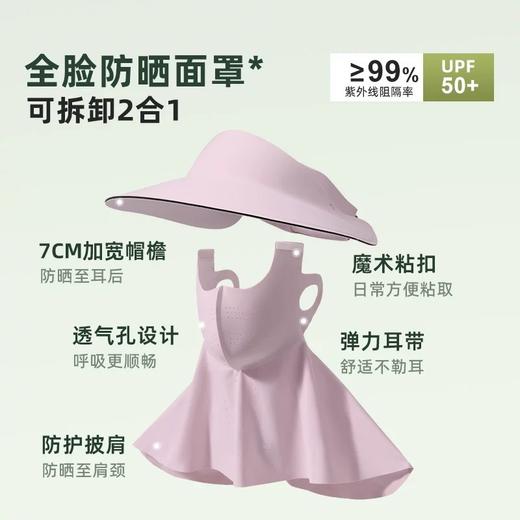 【三合一防晒面罩一体帽 】360°全脸保护☀️UPF50+，骑行出街无惧烈日！拆卸自由，清爽透气，这个夏天就靠它了！ 商品图12