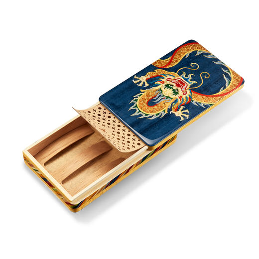 镶嵌“太宗龙”主题雪茄便携保湿盒 商品图3