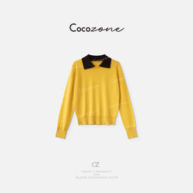 COCO ZONE 刘一一 ”出片毛衣”丝光羊毛混纺毛织上衣 CD2A1664