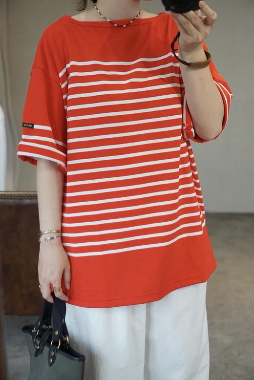 OUTIL经典多色短袖条纹T恤 商品图13