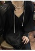 宝藏款多种戴法施华洛珍珠项链时髦超长多层叠戴衬衫毛衣链 商品缩略图11