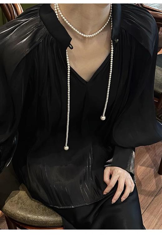 宝藏款多种戴法施华洛珍珠项链时髦超长多层叠戴衬衫毛衣链 商品图11