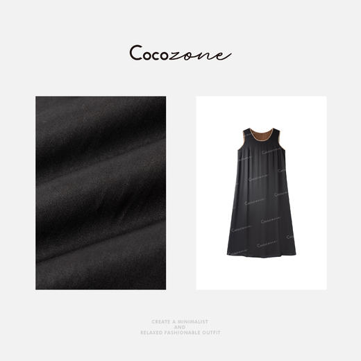 COCO ZONE 刘一一 “雅俗共赏”桑蚕丝混纺细节感连衣裙 CD2A1671 商品图2
