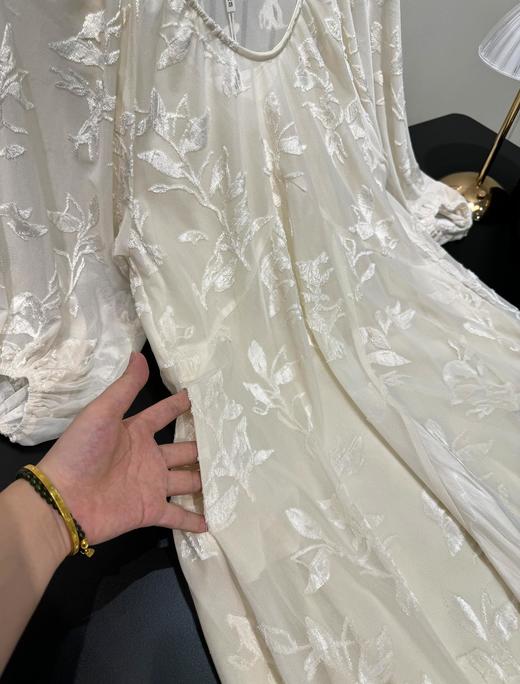 法式鱼尾植绒拼接长裙送防透吊带 商品图14