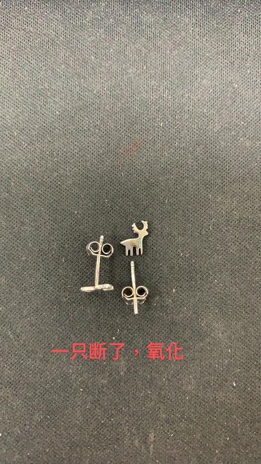 BY097412-A0-A0 周六福 一鹿有你耳钉925银耳扣时尚耳环银耳饰 商品图5