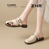 ZHR则则双扣饰平底拖鞋女2025夏季新款包头拖外出通勤ins超软女鞋 商品缩略图6