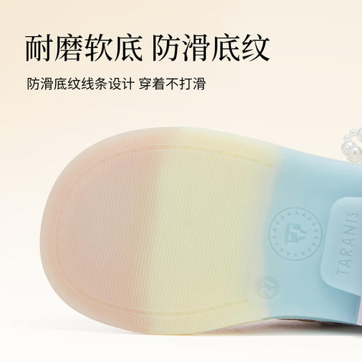 泰兰尼斯meta秋季新款儿童皮靴女童时尚洋气马丁靴软底轻便闪灯鞋 商品图4