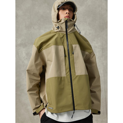 NPC潮牌户外特氟龙三防全压胶冲锋衣运动撞色外套夹克NP36TJ17 商品图3