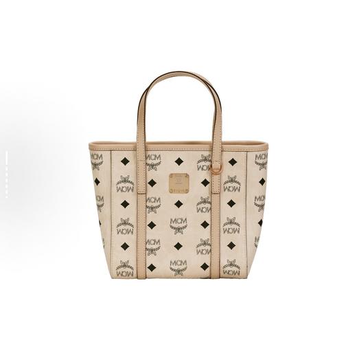 MCM Toni Visetos 经典老花满印菜篮子 米色 商品图1