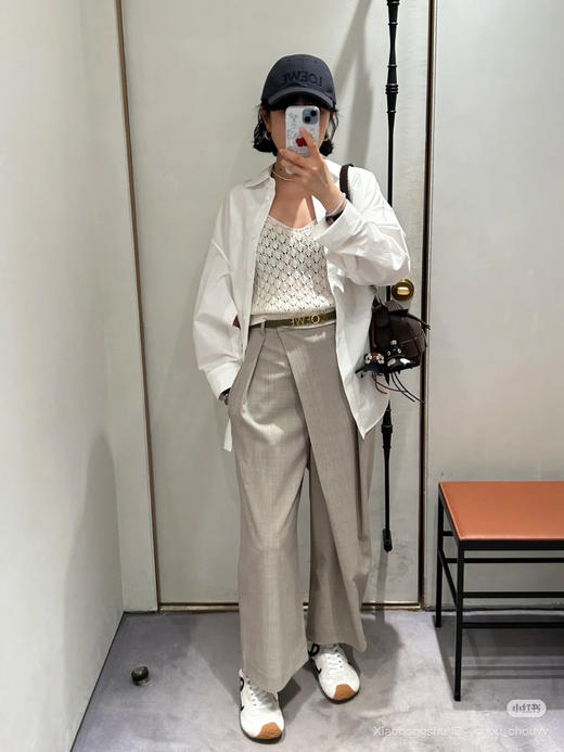 728-4 独家圆正夯货 lew早秋精纺羊毛9分阔腿裤 我腰围78穿40刚好 商品图5