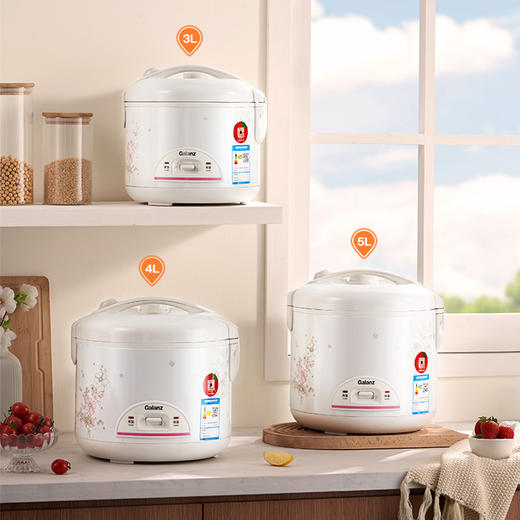 【一碗香糯饭，溢满家的味道！】电饭煲3升不粘锅内胆 一键开关家用多功能 快速电饭锅-QA 商品图0