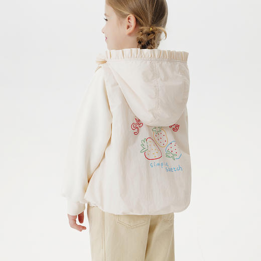 马克珍妮女童趣味草莓花边帽夹棉小马甲2025年秋冬新款551571 商品图3