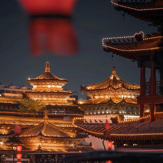 边玩边养老丨漫游西安，爬古城墙摸老砖，逛大唐不夜城看花灯，在钟鼓楼感受千年历史！ 商品图6