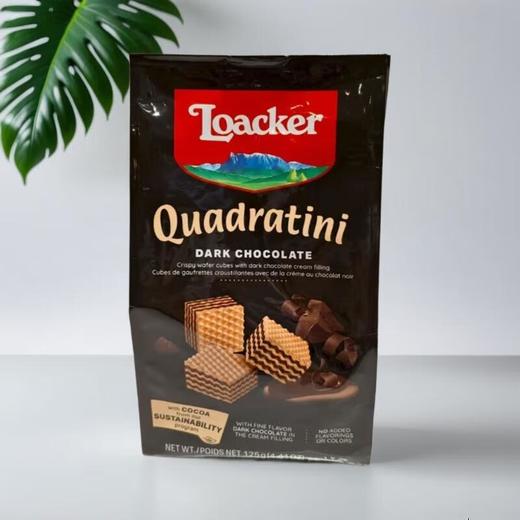 莱家粒粒装威化饼（黑巧克力） 125g/袋 商品图0