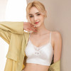 丁摩 里外桑蚕丝背心式文胸真丝法式内衣女轻薄款无排扣花边胸罩女5ZF-2610 商品缩略图3