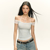 Ariseism 美式复古设计感短袖t恤女夏季新款辣妹修身上衣 商品缩略图2