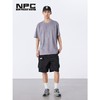NPC潮牌夏新款仿麂皮绒短袖T恤简约潮流上衣NP33TE23 商品缩略图0