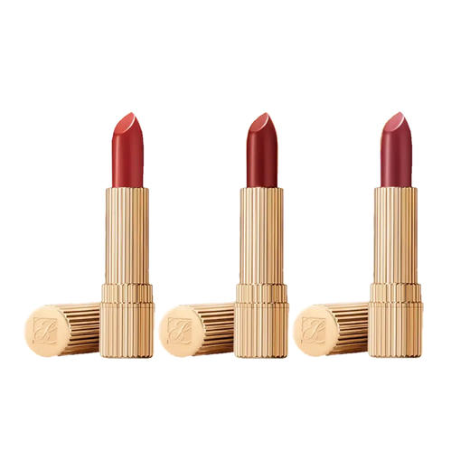 【女神节大促 限时特惠】雅诗兰黛小金管口红3件套丨限定「百褶小金管」浓郁砖橘色 甜酷绝配 商品图5