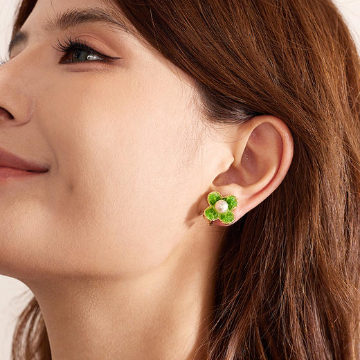 Manreya玛芮雅一周珍珠耳夹礼盒“花间珠律”五天珍珠耳夹套装,SGS无痛耳夹认证 商品图6