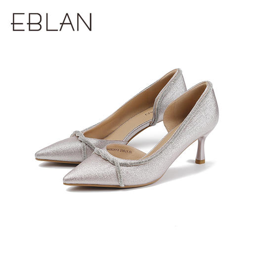 2楼伊伴2025年夏季细高跟环绕钻带凉鞋B25264282 商品图4