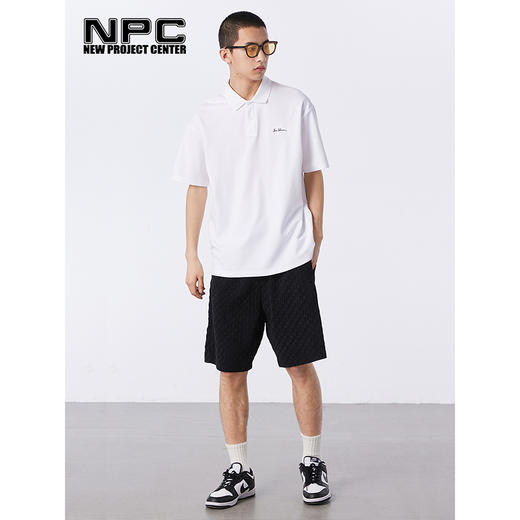 NPC潮牌胸前小字母刺绣【索罗娜】polo衫舒适凉感翻领T恤NP33TE02 商品图2