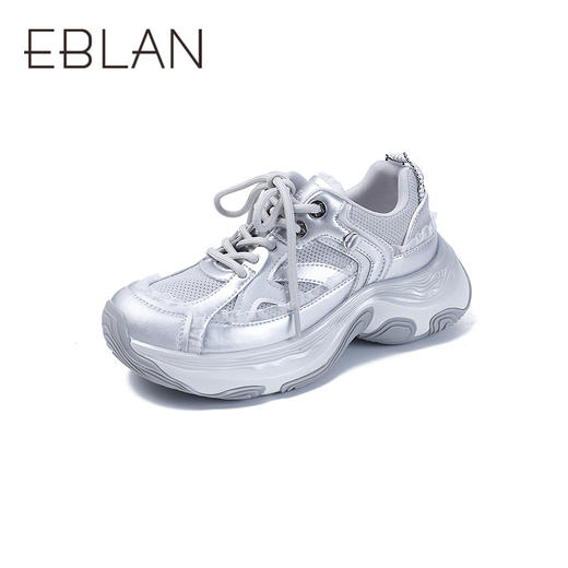 2楼伊伴2025潮流新款老爹鞋单鞋B25150161 商品图0