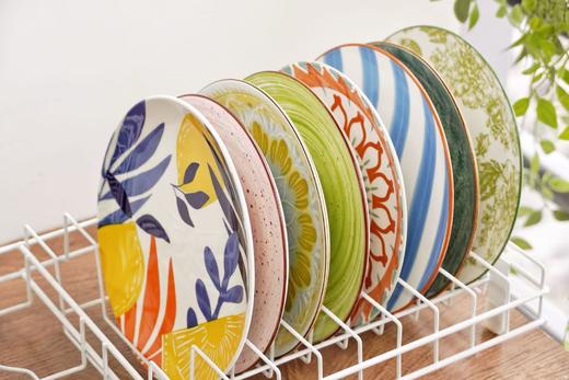 【孤品捡漏】Trees&wind油画艺术餐盘/日式风7英寸斗笠  图案随机，每个均为不同图案 商品图5