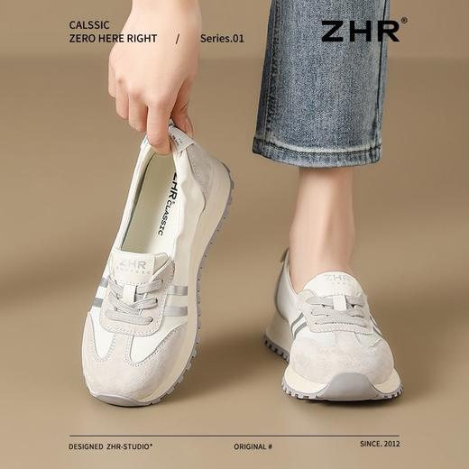 ZHR则则浅口德训鞋女2025春秋新款超软透气阿甘鞋轻便防滑休闲鞋 商品图1