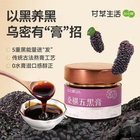 甘之颐 桑椹五黑膏 150g/瓶 黄精桑葚膏 桑椹膏膏方膏滋补本草丛