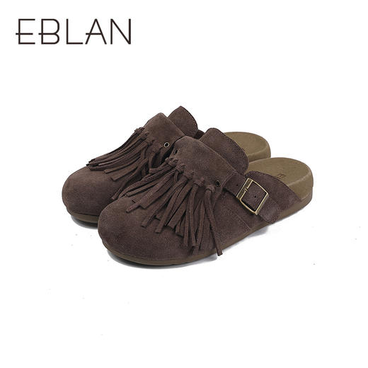 2楼伊伴2025年夏季可拆卸流苏两穿设计凉鞋B25251301 商品图3