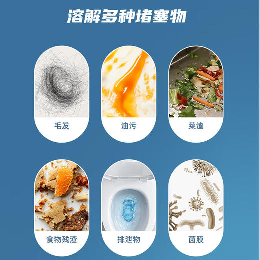 美穗吉家(mihooce)管道疏通剂强力溶解液通下水道厕所马桶堵塞疏通液 550ml/瓶 商品图3