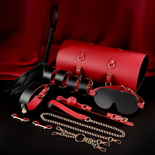 【情趣用品】谜姬 黑红卷包套装SM束缚调情 商品图5